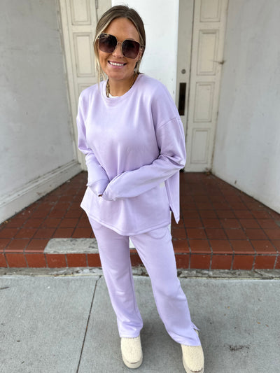 Elevated Flare Pant- Lilac
