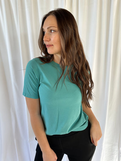 Soft Teal Boxy Tee (All Sizes)