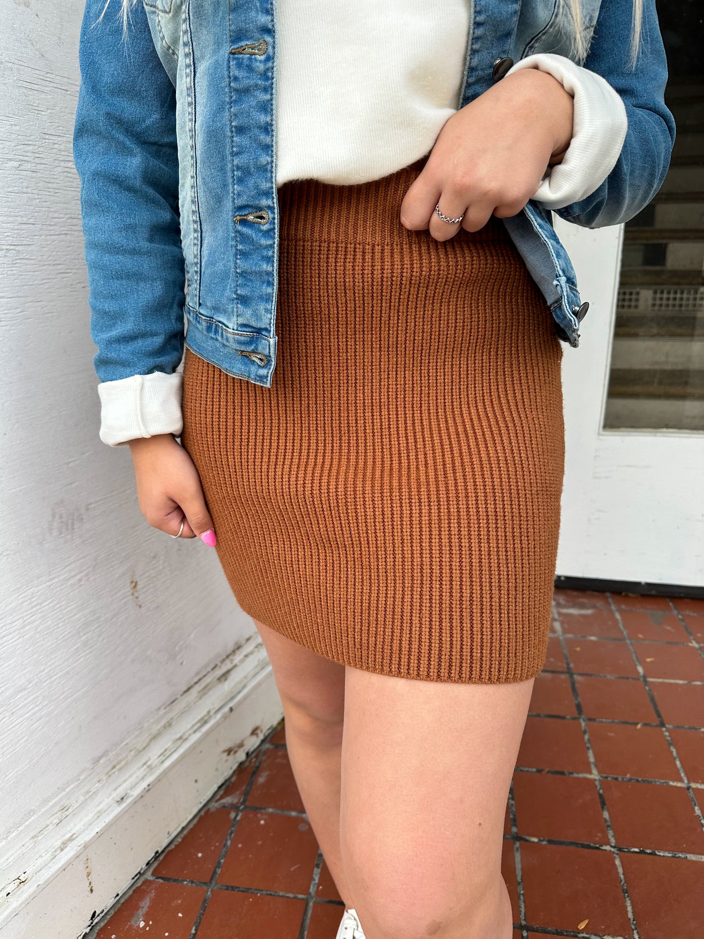 Casanova Knit Mini Skirt