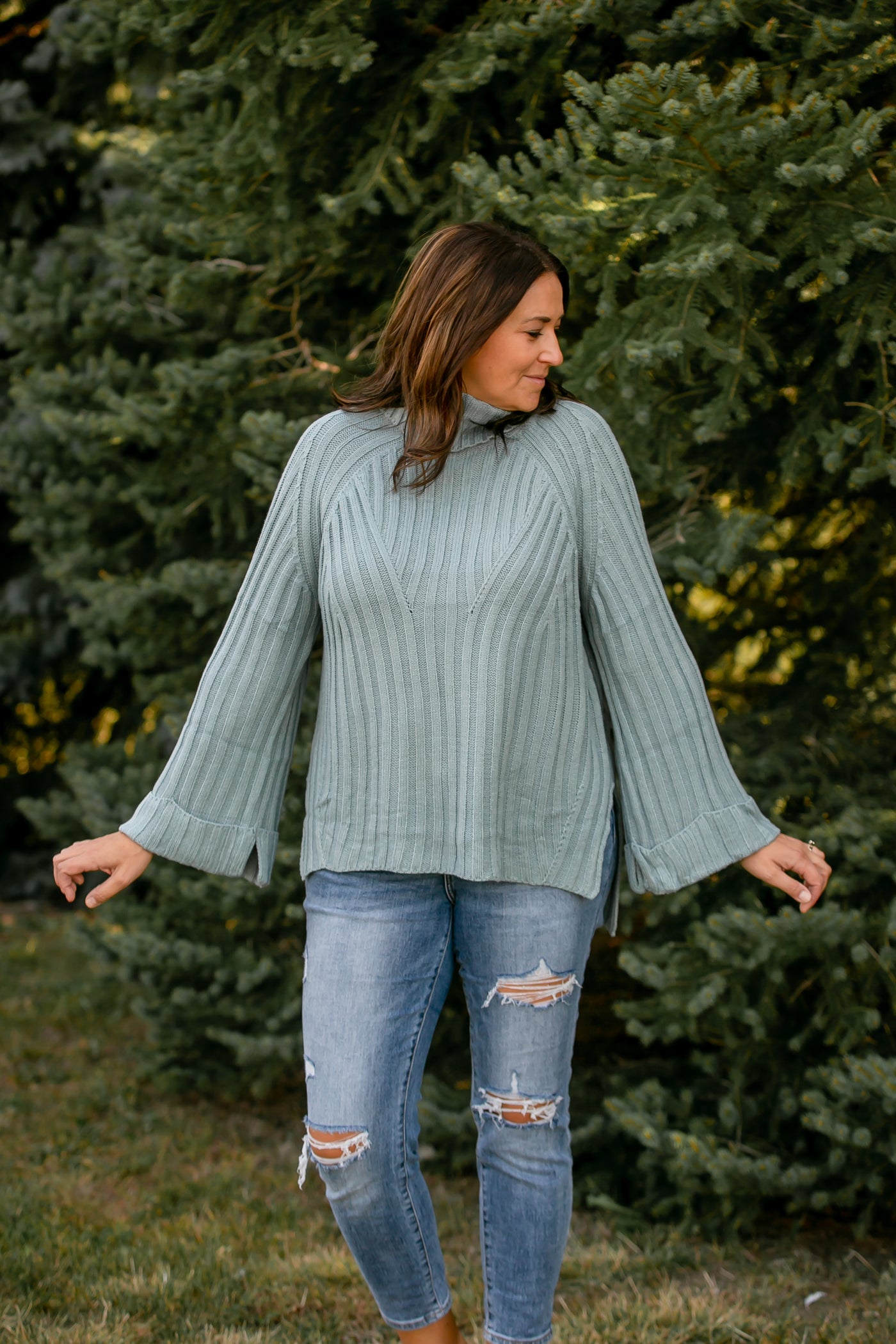 Slate Oversized Sweater